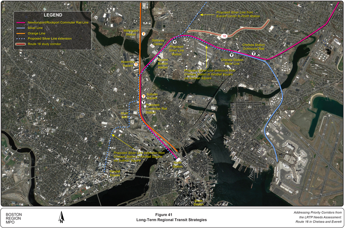 Figure 41
Long-Term Transit Strategies
Figure 41 is an aerial photo of Route 16 and surrounding areas showing proposed long-term transit strategies.
Figure 41
Long-Term Transit Strategies
Figure 41 is an aerial photo of Route 16 and surrounding areas showing proposed long-term transit strategies.
